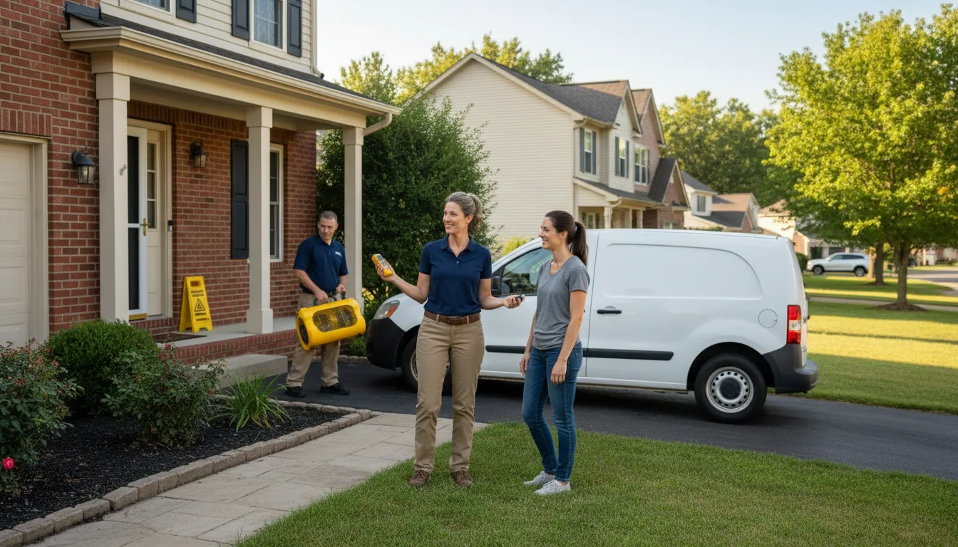 Residential water damage restoration in Rockford, TN